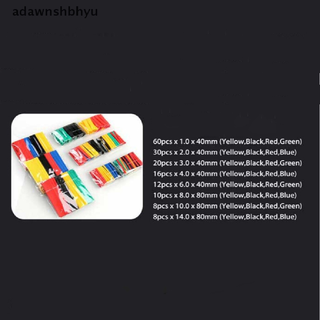 Adawnshbhyu 164pcs Heat Shrink Tubing Insulated Shrinkable Tube Wire Cable Sleeve Kit