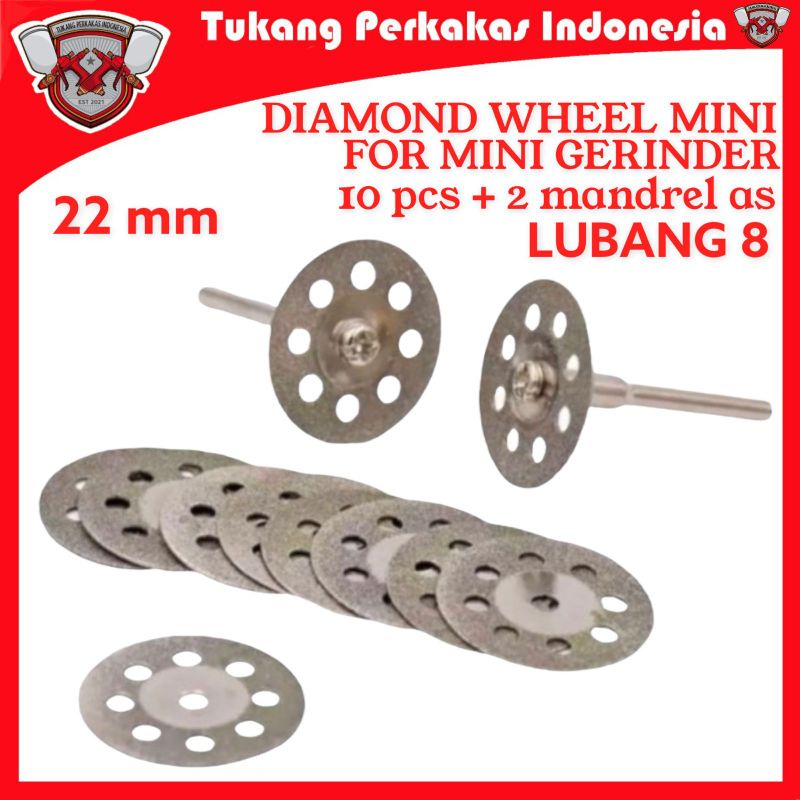 22MM MATA BOR CUTTING POTONG GERINDA DIAMOND MATA POTONG DIAMOND BERLUBANG