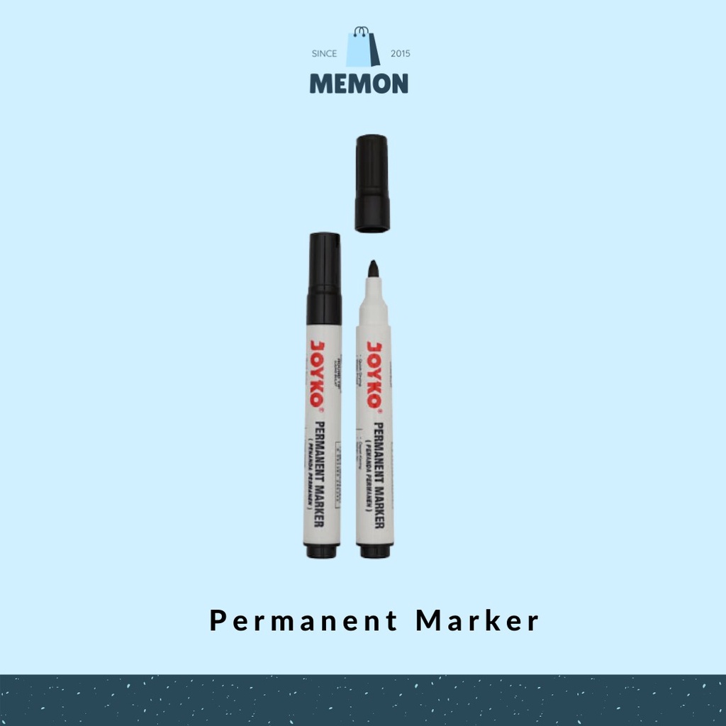 Spidol Permanent Marker Joyko PM-17 / PM-18 / PM-20 Hitam