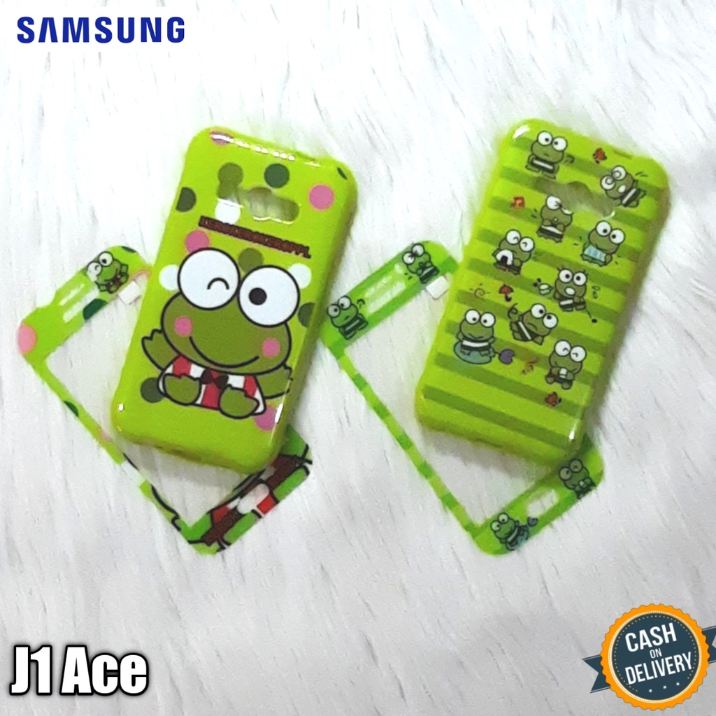 Case Hp Samsung J1 Ace Softcase Jelly Glossy + Tempered Glass