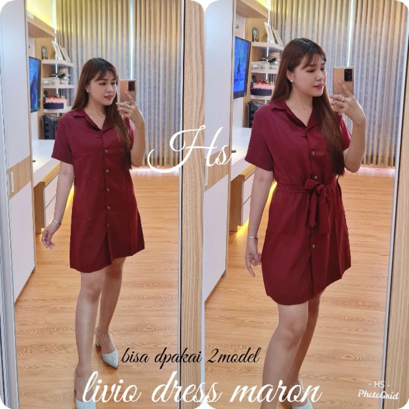 DRESS LIVIO MOSSCREPE/REALPICT