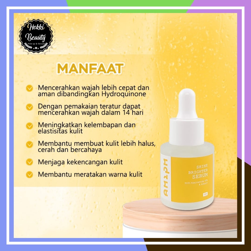 AM2PM Ageverlasting Serum, Anti Aging, Acne Serum, Mencerahkan Kulit Kusam Brightening Serum, Hydrating Serum 25ml