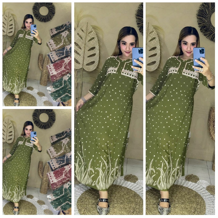 DASTER LONGDRESS RENDA / LONGDRES RAYON PREMIUM ARABIAN RENDA BEST SELLER / DASTER PANJANG RAYON RENDA