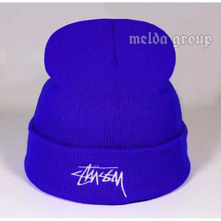 New Kupluk Beanie Hat Short cap Stussy Bahan Rajut Import Tebal Kupluk Pria Wanita Terlaris