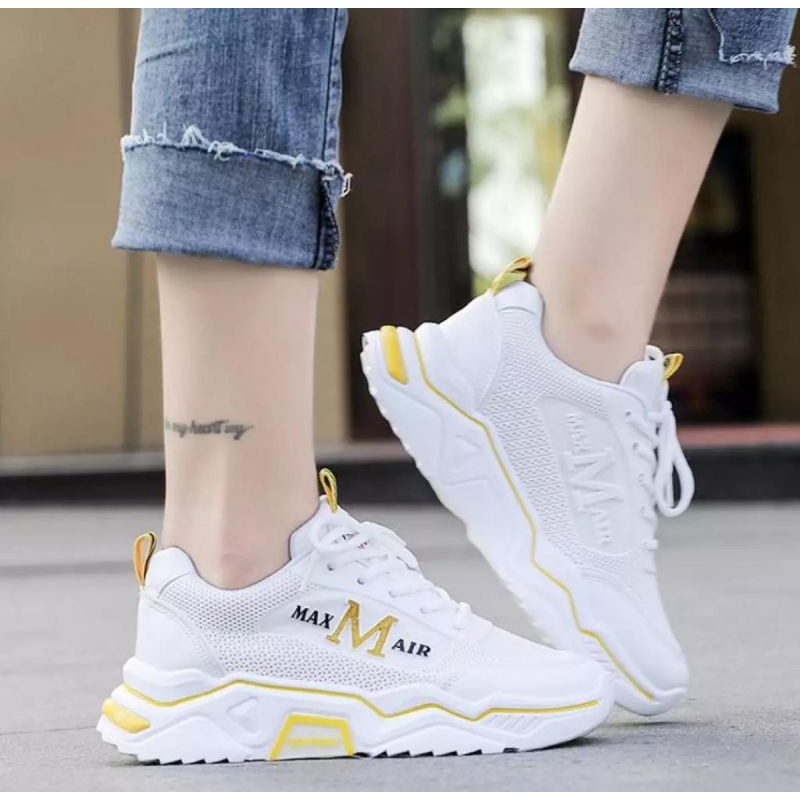 sepatu wanita sneakers fashion women Max Air Press timbul