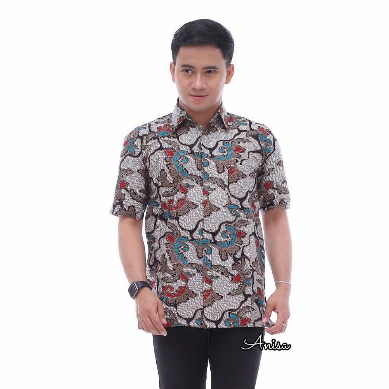 Atasan Batik Wanita PPBTK07 Modern Batik Cassual Atasanbatik Wanitabatik /Atasanwanita-hem jahe