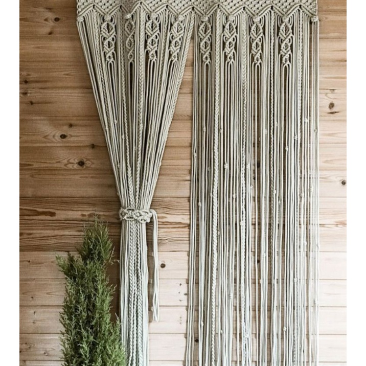 Tirai macrame / macrame curtain / gorden / Tirai pintu / Tirai jendela / Home decor / vintage