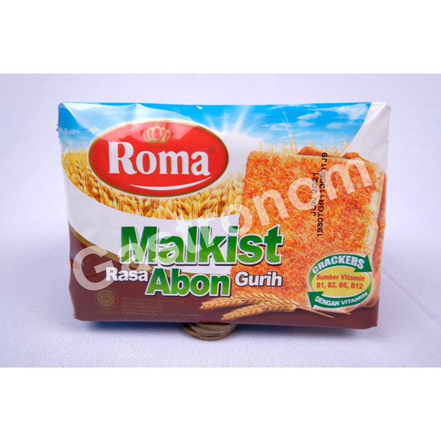 

Roma Malkist Abon Crackers Biscuit / Biskuit Roma Malkist Abon 135 gr