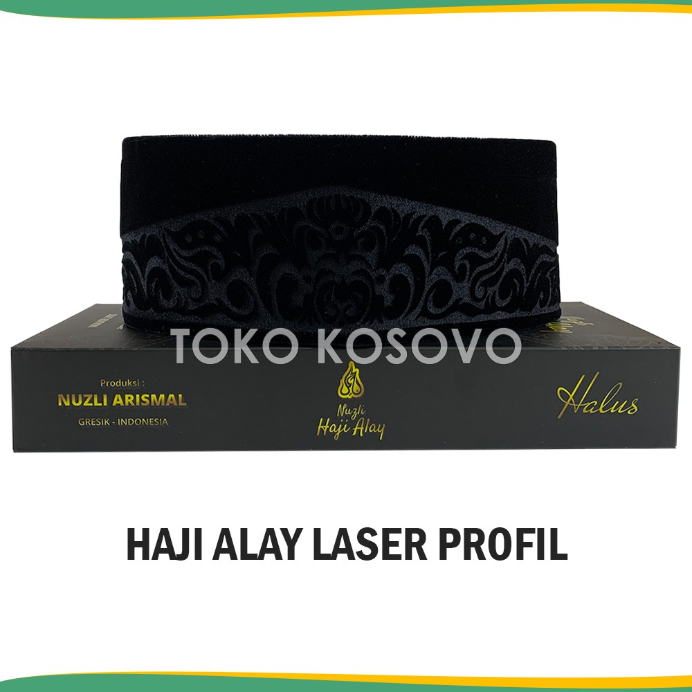 GROSIR (10 Pcs) Songkok Premium HAJI ALAY LASER AC Tinggi 9 Peci Sholat Pria Dewasa Hitam Full Motif Batik NU Kopiah Shalat Anak Santri Laki Kopyah Solat Pesantren Nasional Beludru Ukuran Jumbo Kopeah Bulat Bludru Putih Karakter Nama Original Paket Usaha