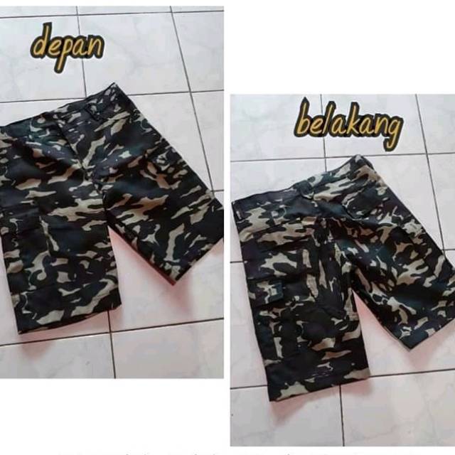 Celana alpin pendek army | loreng | doreng size L