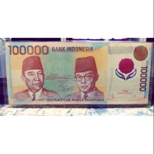 Uang Polymer Indonesia 100.000 Thn 1999