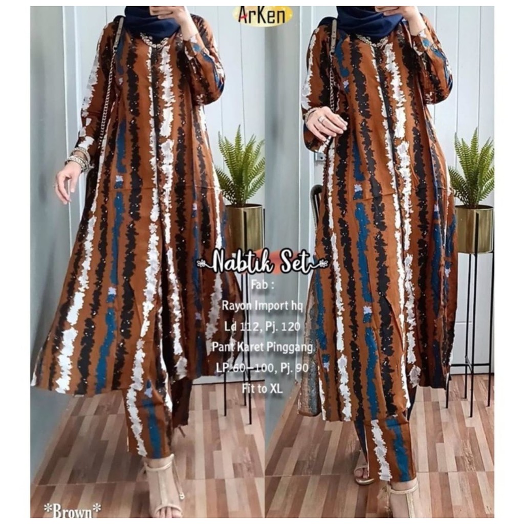 SETELAN LONG TUNIK DIANA // SETELAN LONG TUNIK TERBARU
