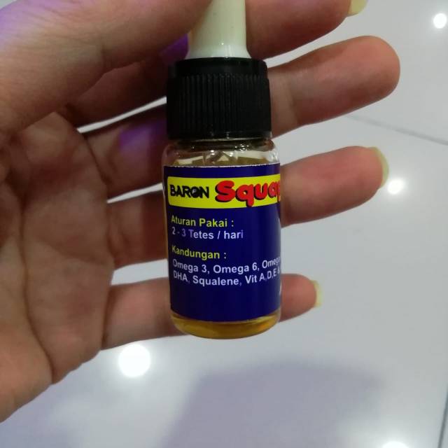 Baron Squapure minyak ikan suplemen merpati 10 ml