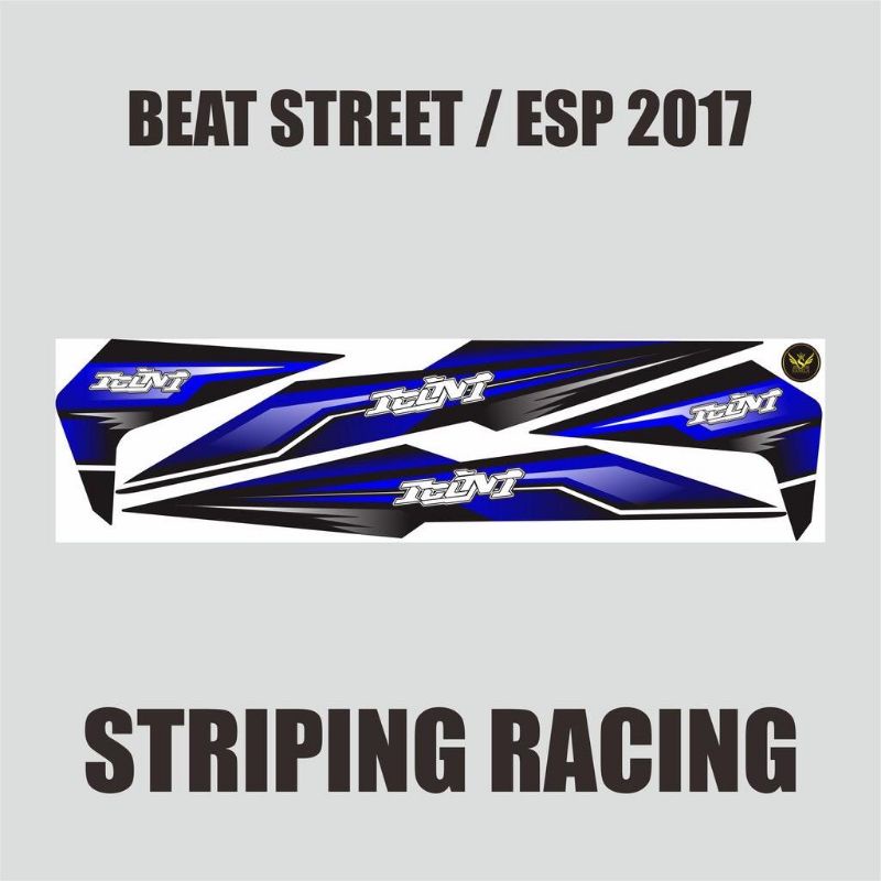 STRIPING MOTOR BEAT NEW FI / BEAT STREET 2016 2017 2018 2019 VARIASI STICKER LIS BIRU TUA @AMARONA
