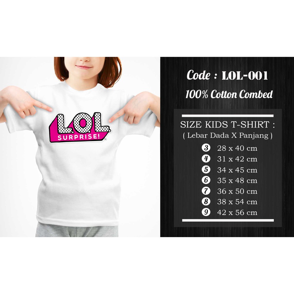[FREE NAMA !!] Kaos Anak &amp; Family LOL Surprise 100% COTTON PREMIUM
