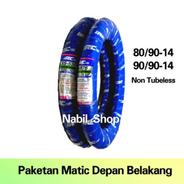 Paket IRC 80/90-14 dan 90/90-14 Non Tubeless