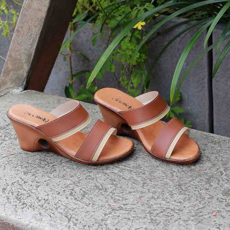 Sandal wedges wanita high quality garansi original