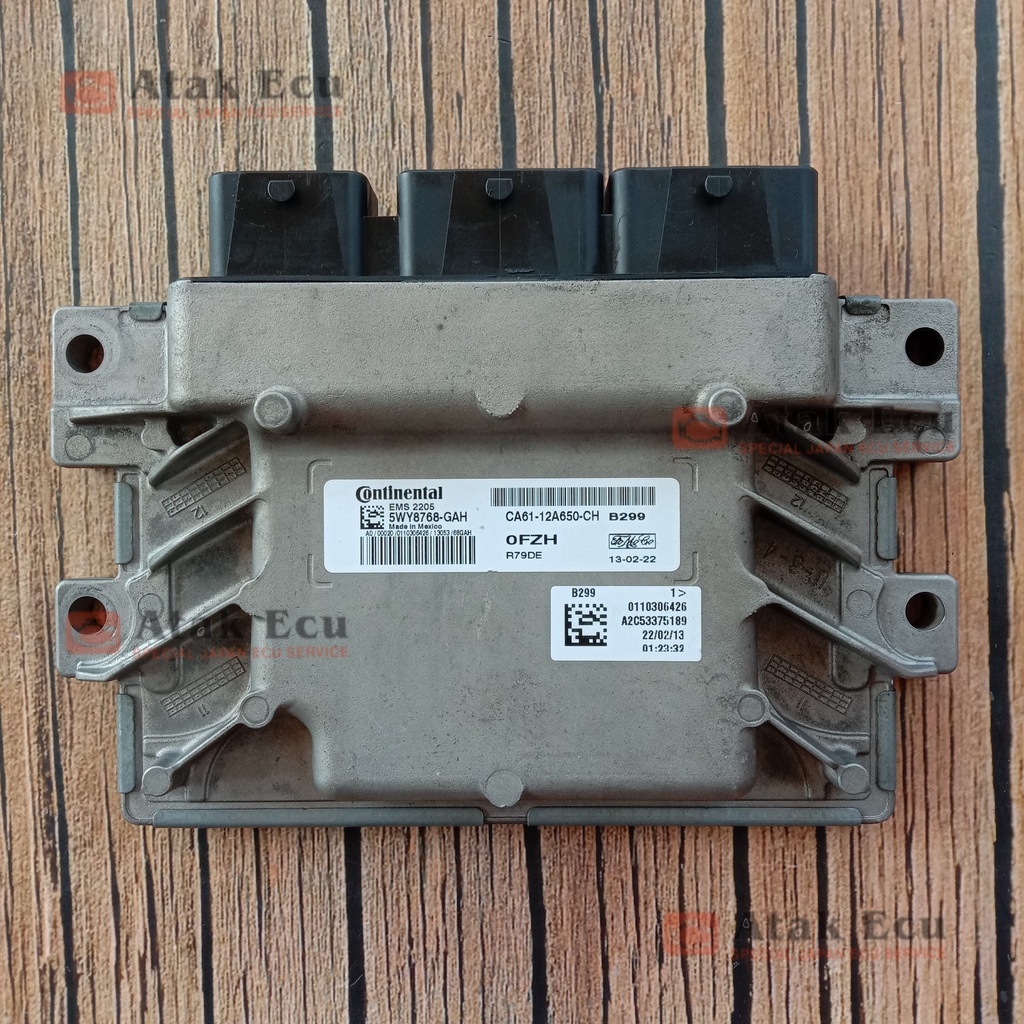 PCM Ford Fiesta 1.6L AT - EMS2205 Continental - ECU ECM Engine FoMoCo EMS 2205