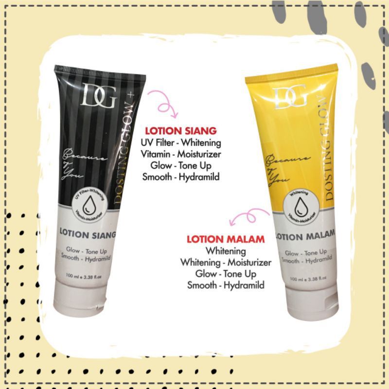 [LB] DOSTING Hand Body Lotion Dosting Glow Siang Malam | DOSTING LOTION MALAM DAN SIANG BPOM