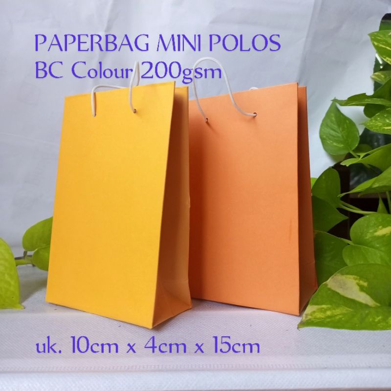 

PAPERBAG MINI BC OREN/KUNYIT/KUNING MUDA | 200gsm | 10*4*15