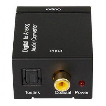 NEW Digital to Analog Audio Converter Toslink Optical Coaxial to RCA untuk LED TV Bluray Plus Kable
