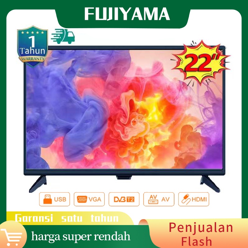 *Fujiyama*  Digital TV LED TV 22 INCH HD Ready FHD TV  Monitor Pc/Gaming/Komputer TV  Murah TV