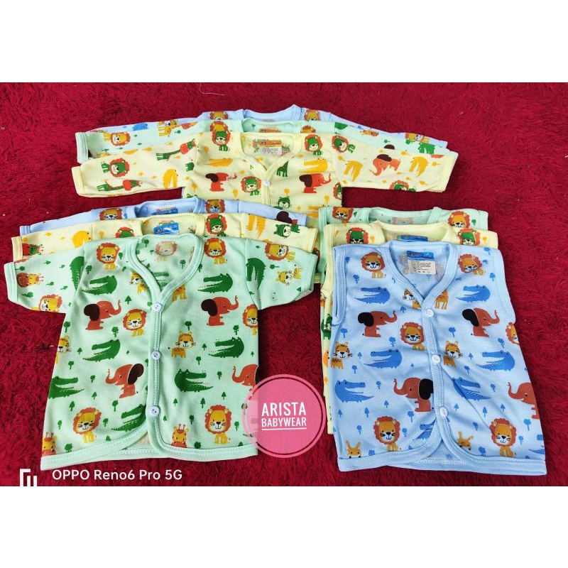 ARISTA BABY - (3pcs) Baju bayi Bis Fullwarna motif ANIMAL