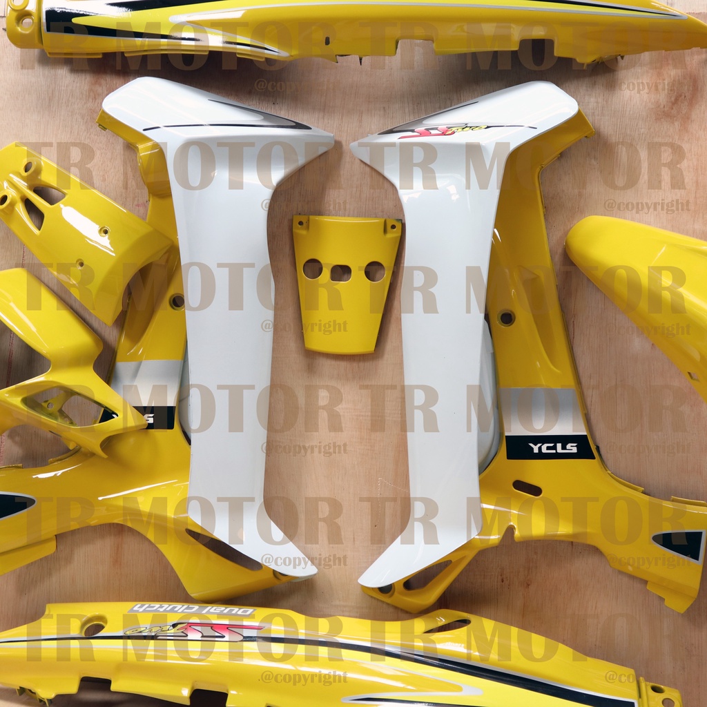 Cover Body Fizr F1zr SS Two Kuning Full Set Halus Cover Bodi Yamaha Fiz r