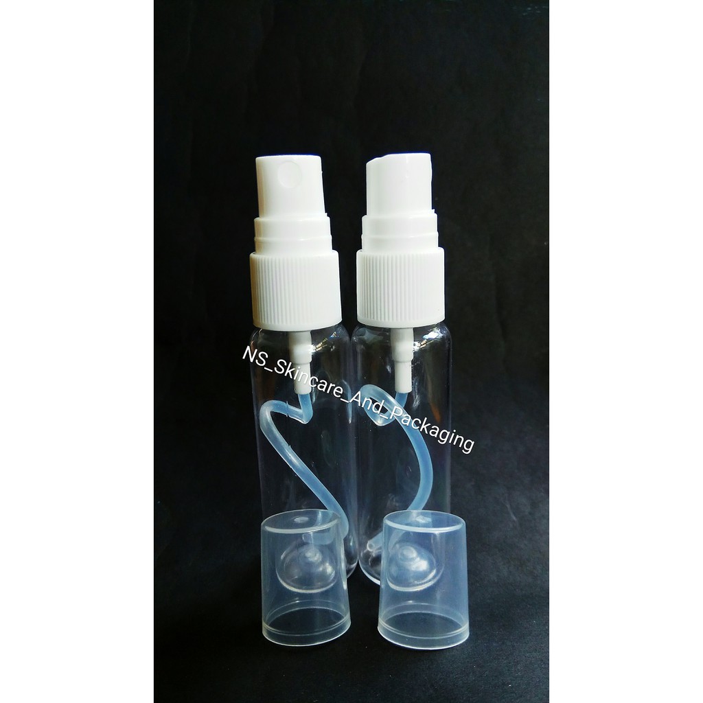 Botol Spray 30 ml Natural Tutup Putih Bahan PET Tebal Harga Termurah