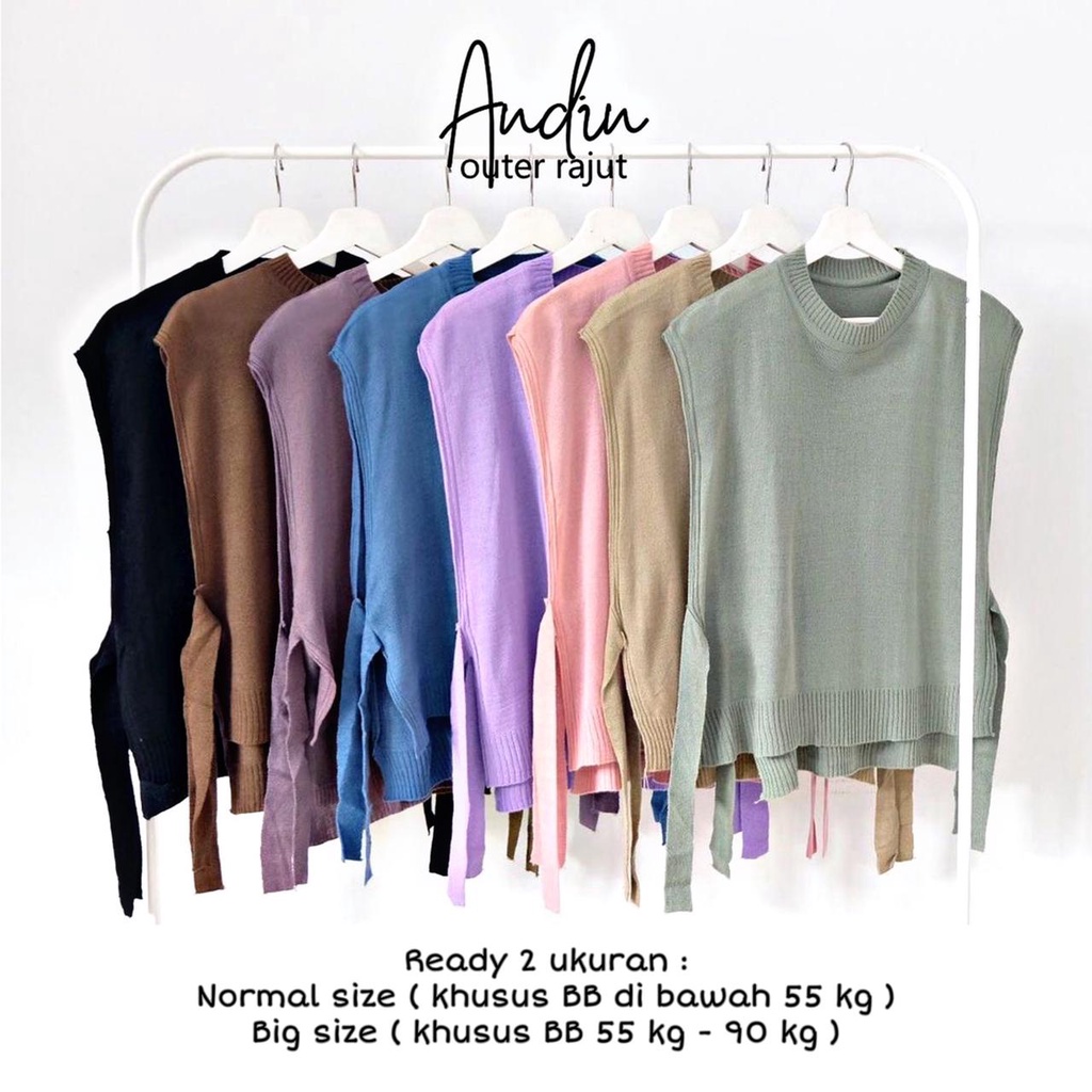 ILLO VEST KNIT XL OVERSIZE wanita Rompi rajut tebal | Rajut Vest basic | Rompi tali rajut wanita