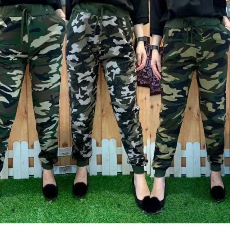 Terbaru.. JP_Celana senam Joker army panjang wanita..bahan import