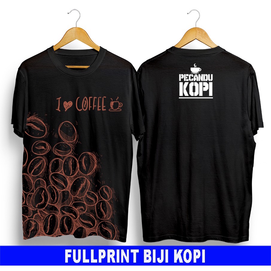 Kaos murah Kaos distro murah baju  distro pria t-shirt murah combed30s KOPI I LOVE U