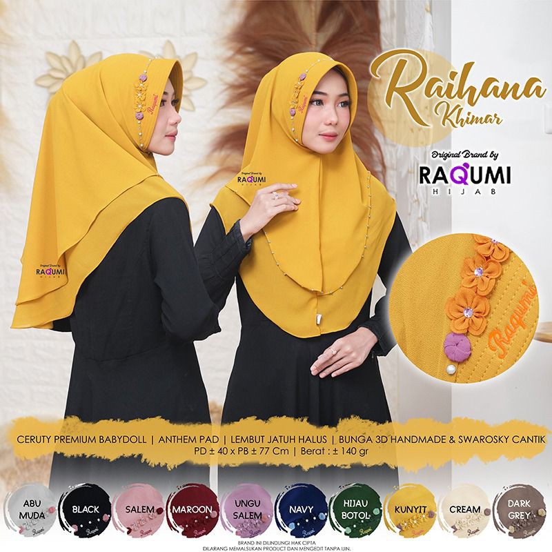 RAIHANA BY RAQUMI HIJAB SOLO