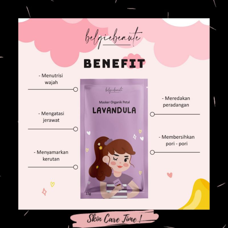 [DISTRI RESMI] MASKER PETAL ORGANIK BY BELGIE BEAUTE