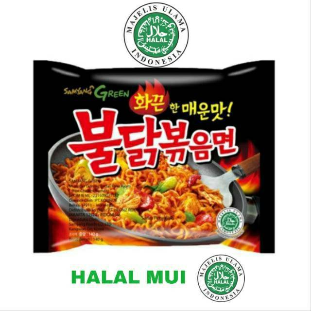 

Samyang green original, hot chicken ramen