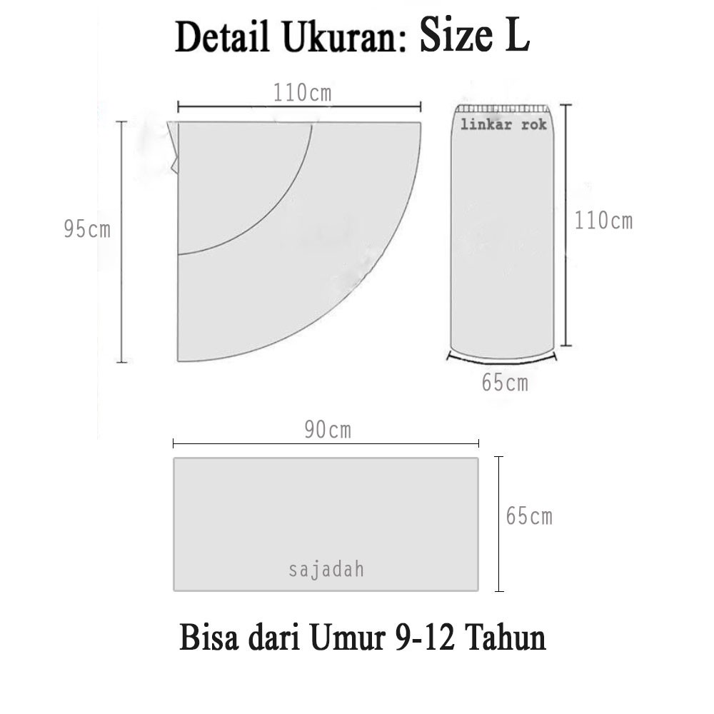 Mukena Anak Tas Sajadah Salur bahan Katun Micro Super-8