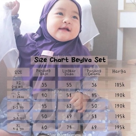 BEBICA Beylva Set Anak (One Set + Hijab)