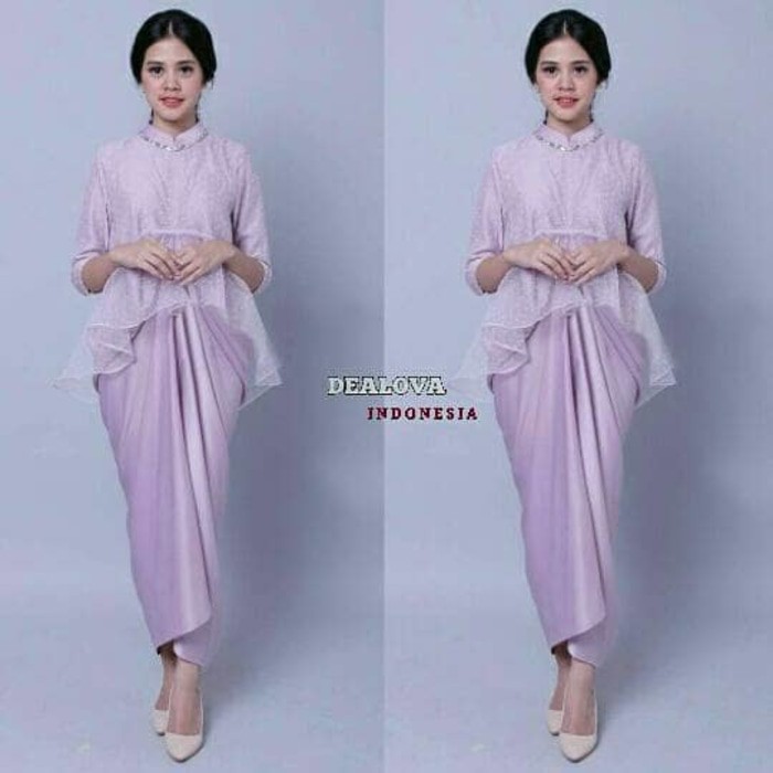 TERLARIS  SALOMA KAFTAN LAVENDER  CUCI GUDANG