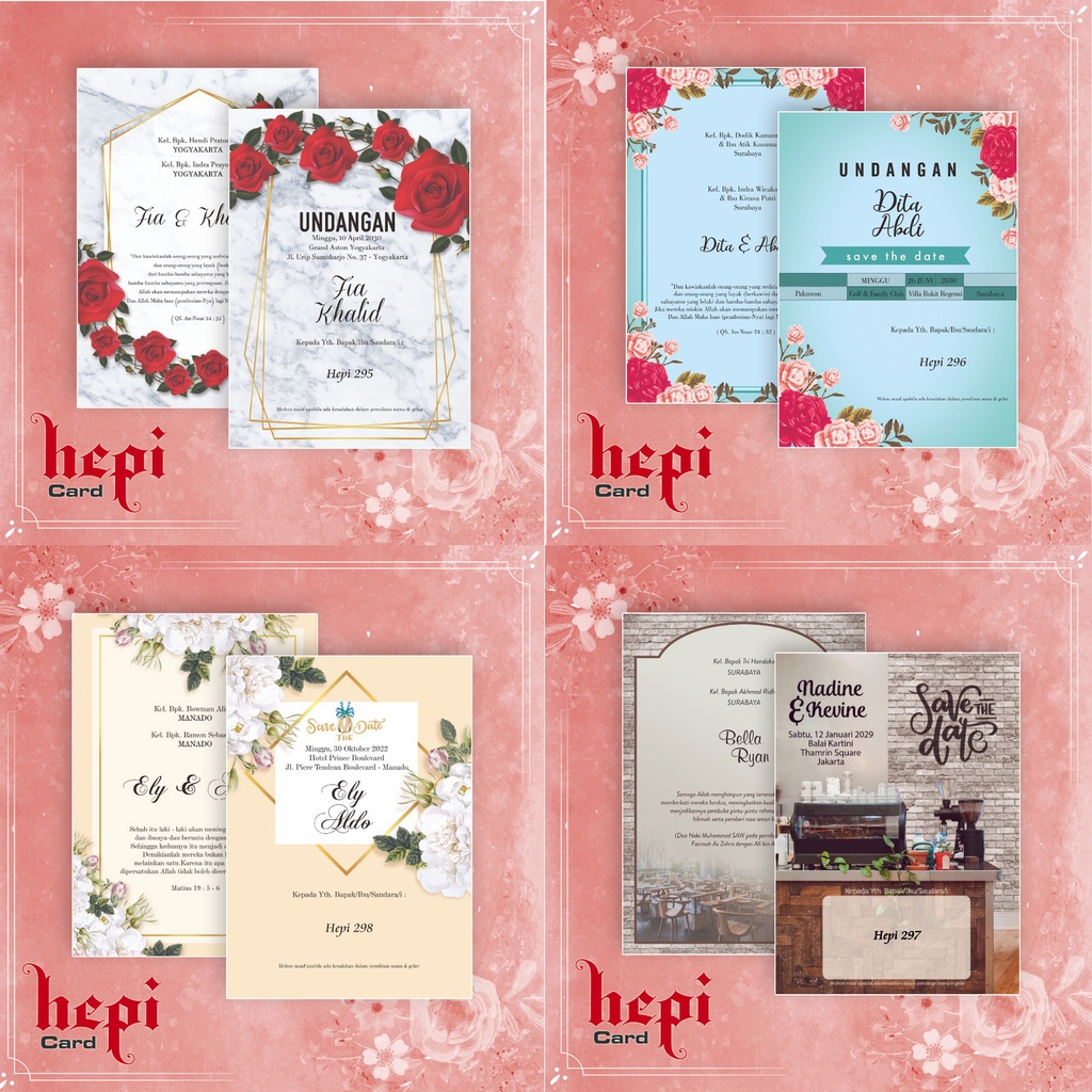 Undangan pernikahan blangko hepi terbaru / cetak undangan pernikhan terjangkau / cetak undangan blan