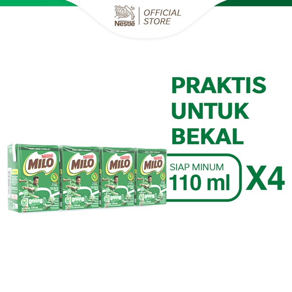 

MILO ACTIV - GO Minuman mengandung susu & cokelat UHT 110 ml