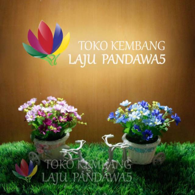 Bunga vas sepeda/ bunga hias/ bunga imitasi/ bunga palsu/ pajangan/ dekorasi/ tanaman artificial