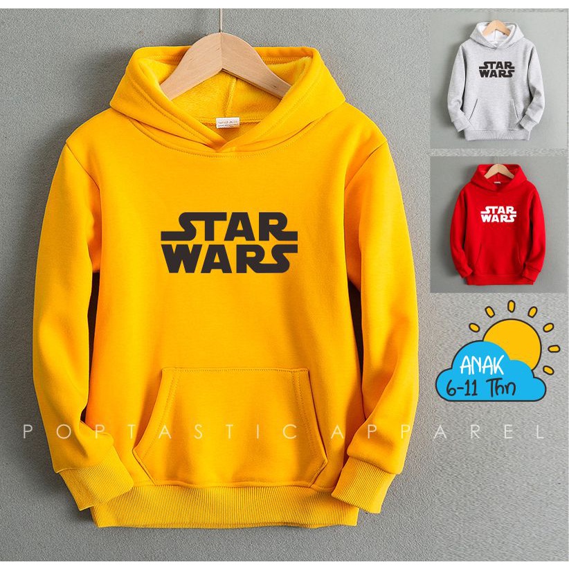 Sweater Hoody Anak 5-10 Tahun Murah TERBARU STAR WARS