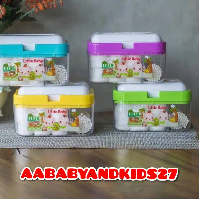 LITTLE BABY BOX 3 IN 1 MULTIFUNGSI-TEMPAT TISU KAPAS DAN COTTON BUDS