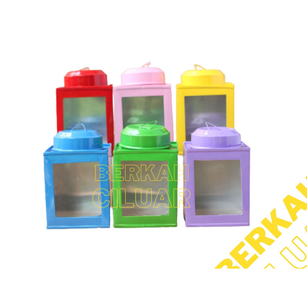 Toples Kaleng Kerupuk Jadul / Kaleng Kerupuk Mini / Toples Tempat Makanan Ukuran 15x13cm, 20x15cm, 2