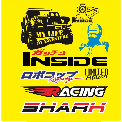 Stiker Motor/Stiker helm/Racing/part 1