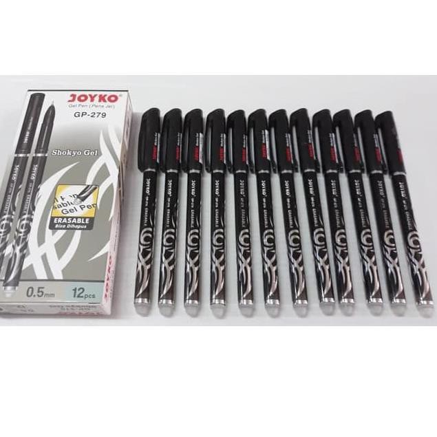 

NEW Joyko Erasable gel pen GP-279 (12 pcs) GGI16 .. . .
