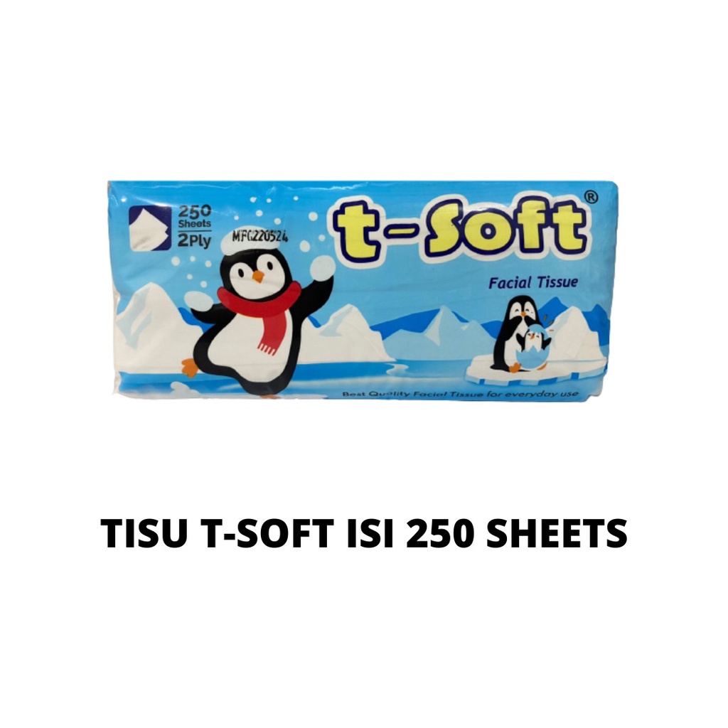 Tisu T-soft 250 Sheet Murah