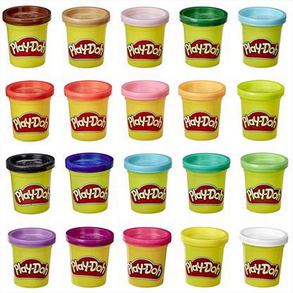 Play Doh Creations 35 Colorful Cans Hasbro F0586 Playdoh