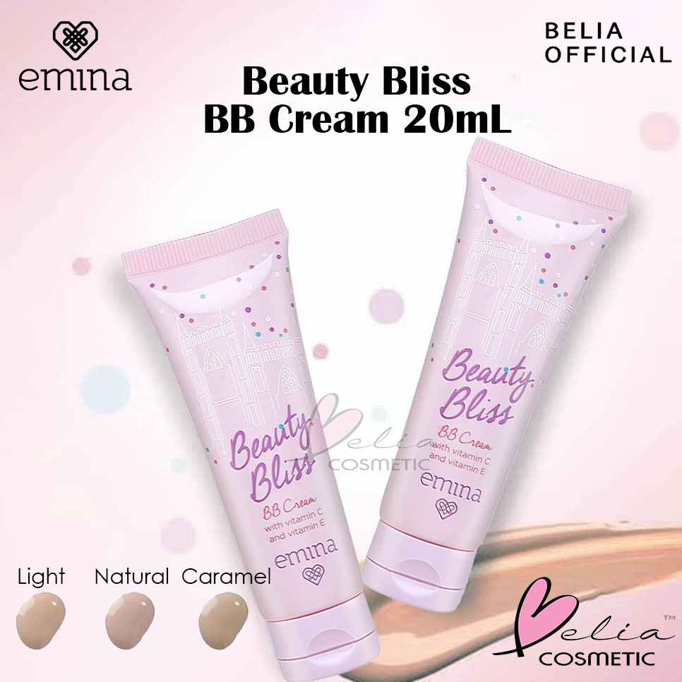 ❤ BELIA ❤ EMINA Beauty Bliss BB Cream 20mL | Light Natural Caramel bbcream