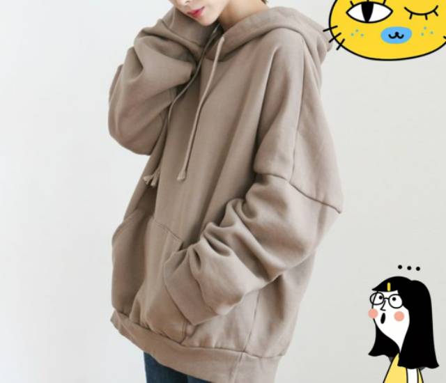 HOODIE SWEATER OVERSIZE POLOS ULLZANG KOREAN FASHION ALL SIZE